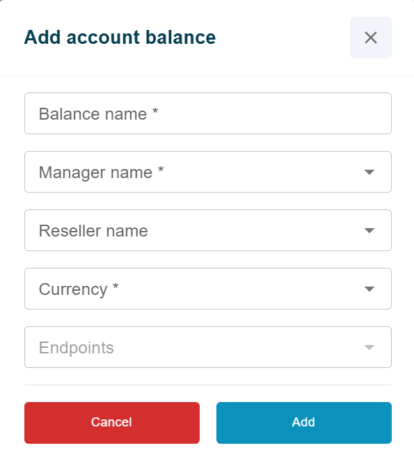 adding account balance