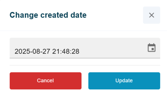 change date confirm account balance