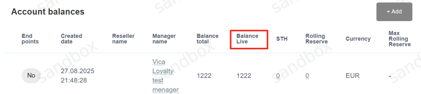 live balance